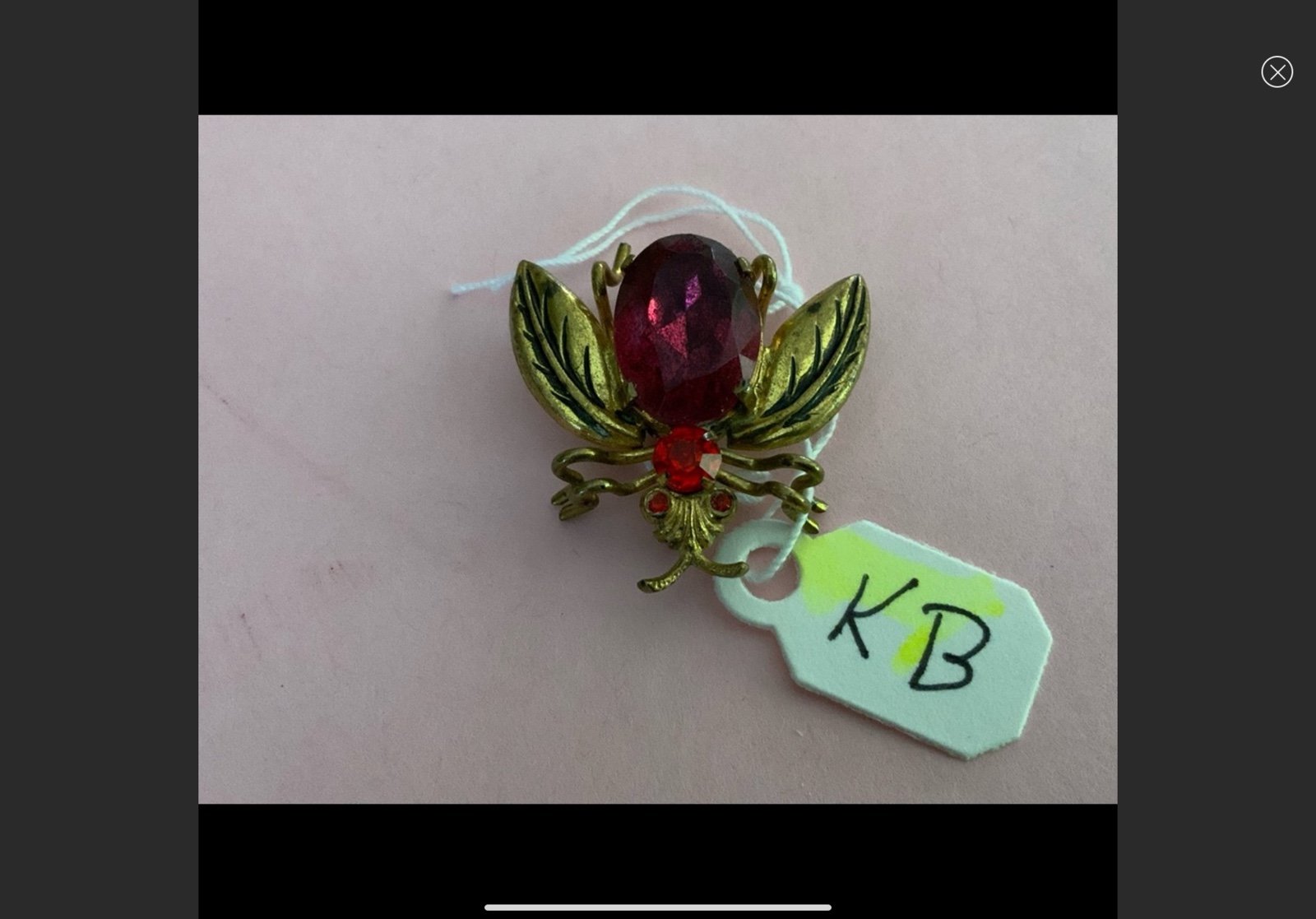 Signed Vintage Bug Scatter Pin Made in Czechoslovaki
