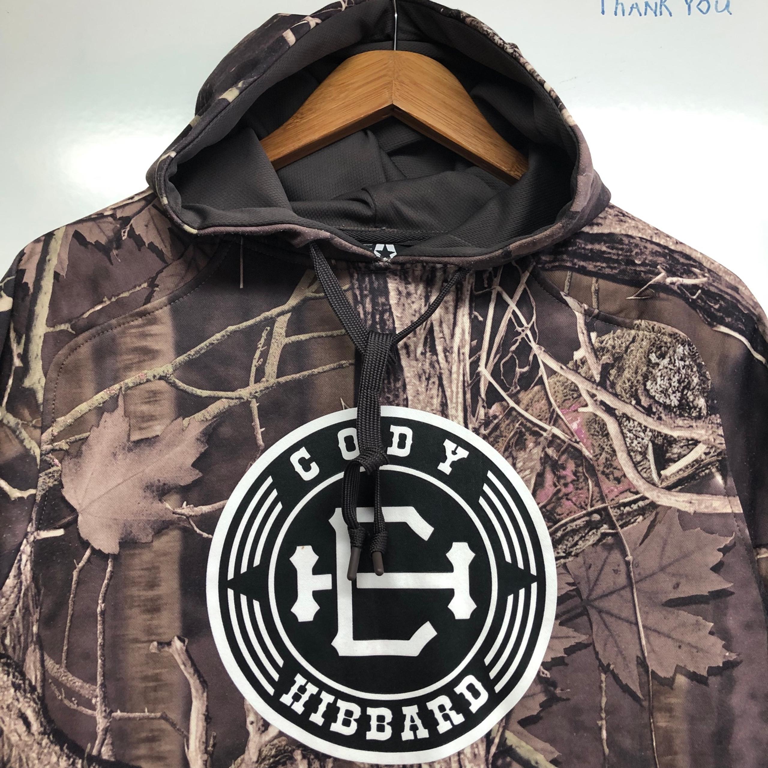 Cody Hibbard Camo Sweatshirt Hoodie Mens Medium J America Zip Pockets County