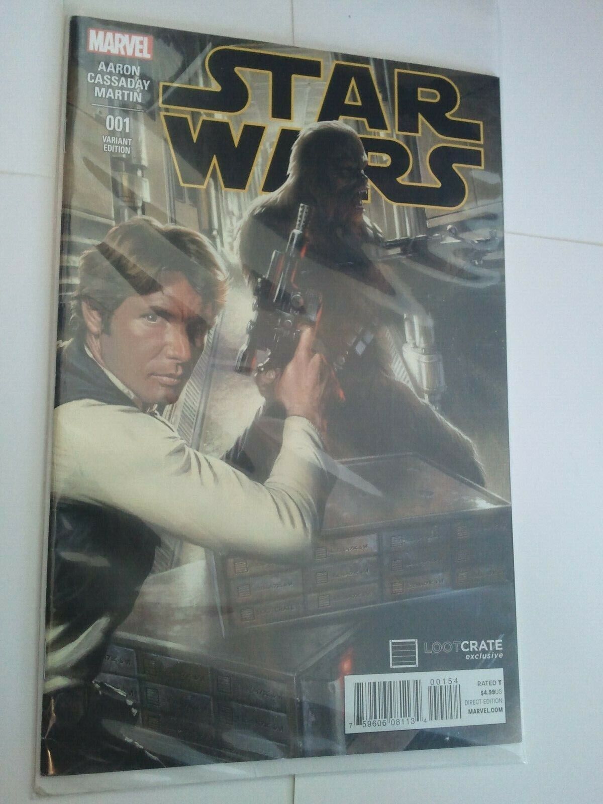 Star Wars # 1 NM Marvel Loot Crate Exclusive Cover Jason Aaron John Cassaday 1st