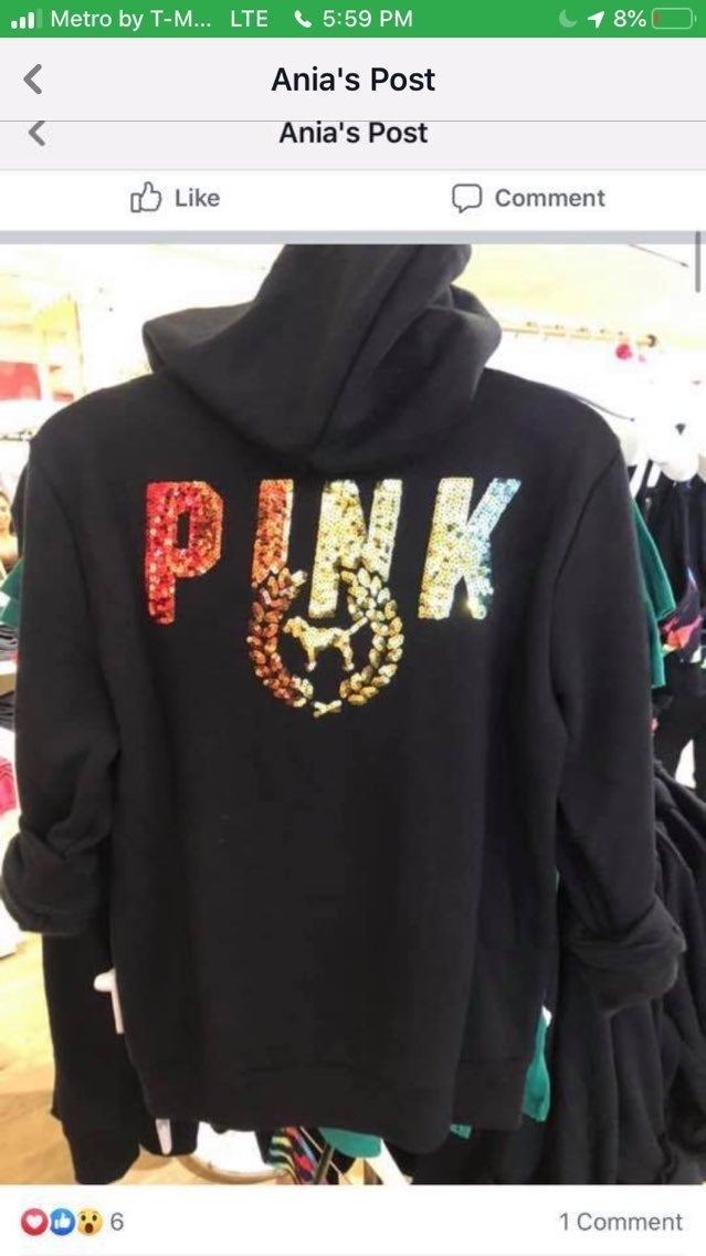 PINK Bling Full Zip Hoodie