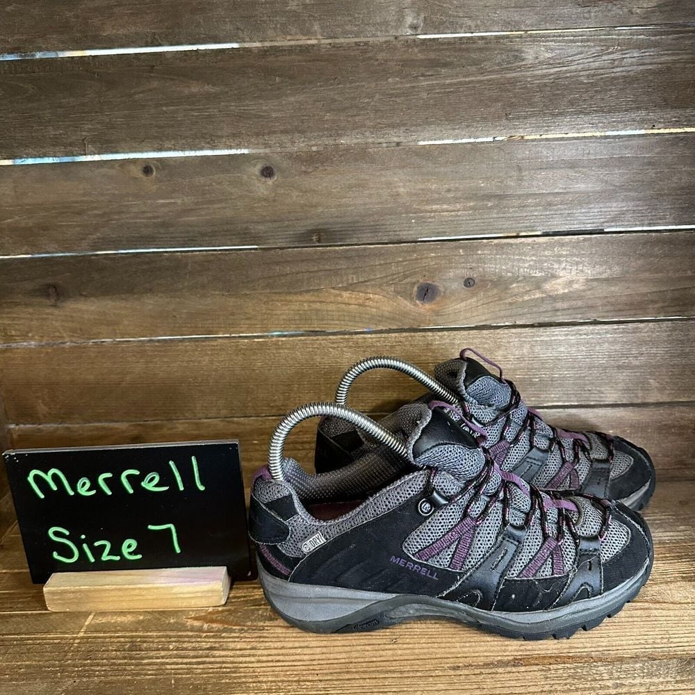 Womens Merrell Siren Sport 2 Black Athletic Low Hiking Sneakers Shoes Size 7 M
