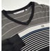 Travis Mathew Men's XXL Acrylic V-Neck Striped Black Pullover Sweater