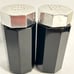 Vintage Arcoroc Octime Black salt and pepper shakers Made In France