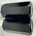 Vintage Arcoroc Octime Black salt and pepper shakers Made In France