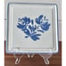 Trivet Yorktowne by Pfaltzgraff Vintage Pattern Stoneware Hot Plate Blue Floral