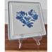 Trivet Yorktowne by Pfaltzgraff Vintage Pattern Stoneware Hot Plate Blue Floral