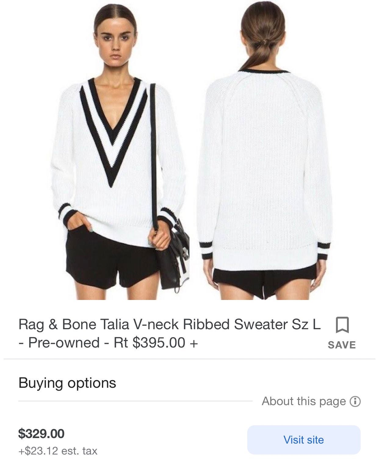 Blogger Fav! V-neck preppy sweater
