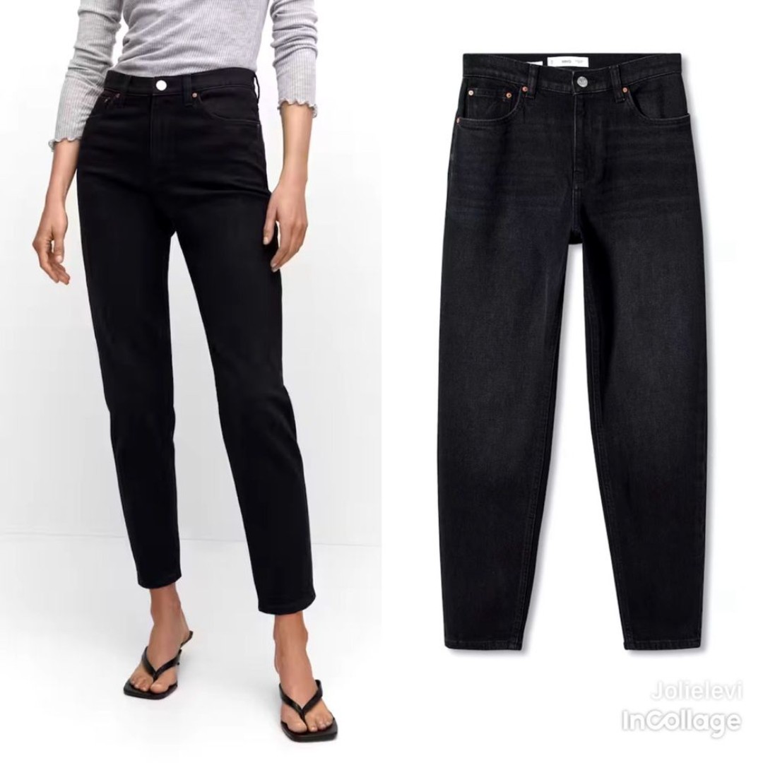 Mango Mom comfort high-rise jeans