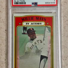 1972 Topps Willie Mays IN ACTION card #50 PSA 7 San Francisco Giants
