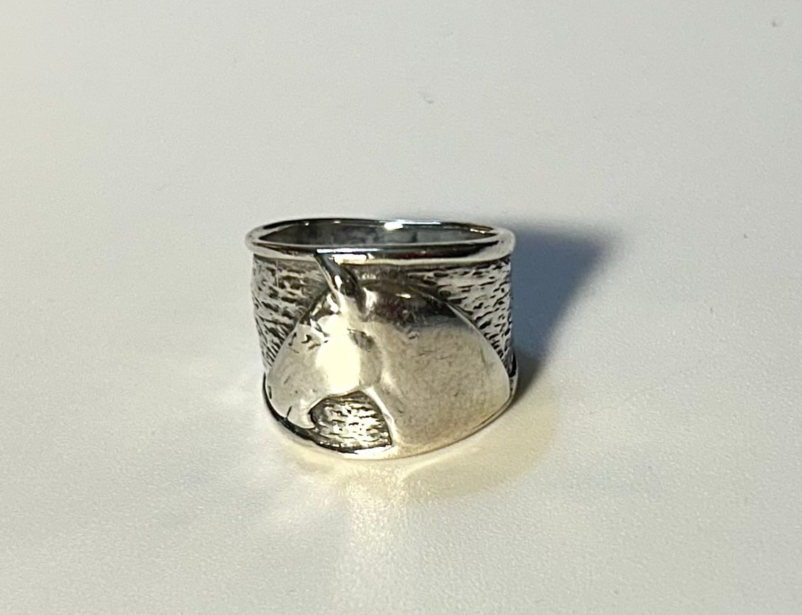 RARE Vintage Sterling Silver Silpada Horse Head Ring size 7