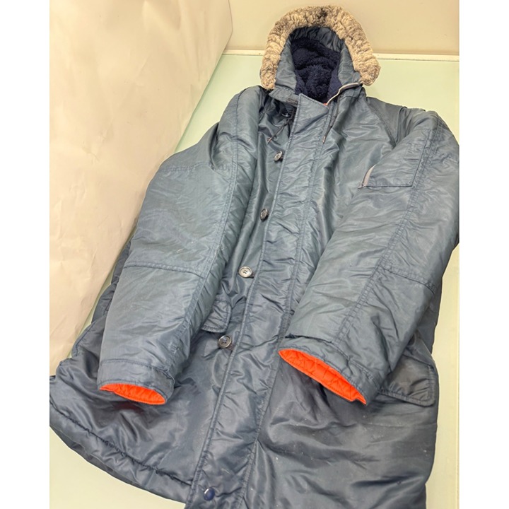 VTG Sears The Mens Store Winter Coat Jacket 60' 70's The Gripper Zipper 44 Tall
