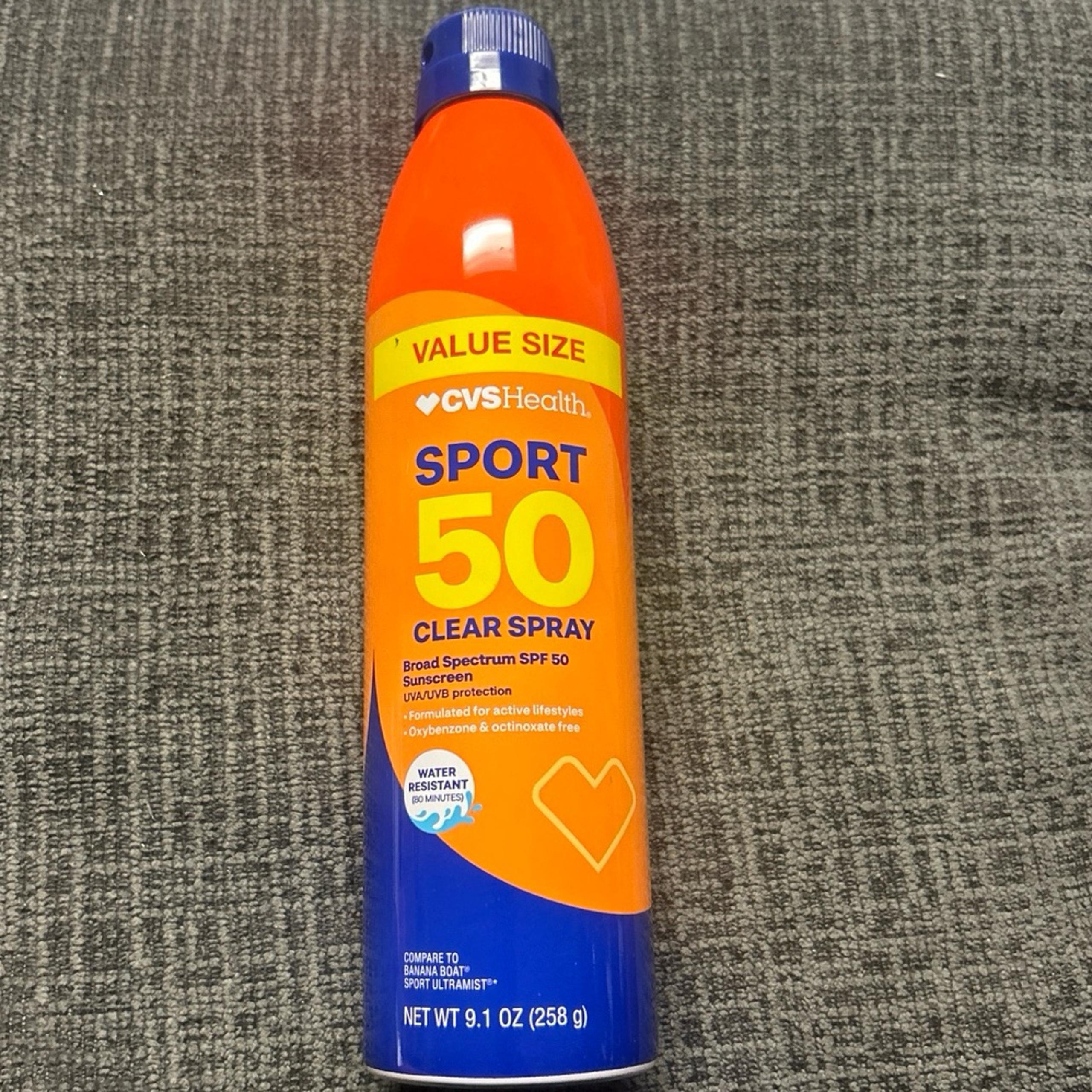Sunscreen Sport 50 Clear Spray