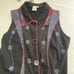 Parsley & Sage Embroidered Art To Wear Hippie Boho Lagenlook Vest Size Large
