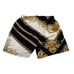 6-86 VERSACE Men's Swim Trunks Long Renaissance Baroque Black/Gold Size 4/Small