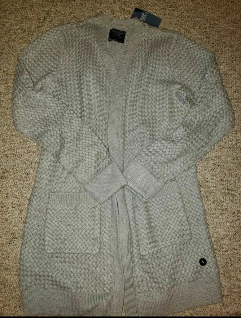 Abercrombie Fitch Basketweave Cardigan S