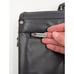 Vintage Kenneth Cole Black Leather Laptop Travel Briefcase Men's Expandable Bag