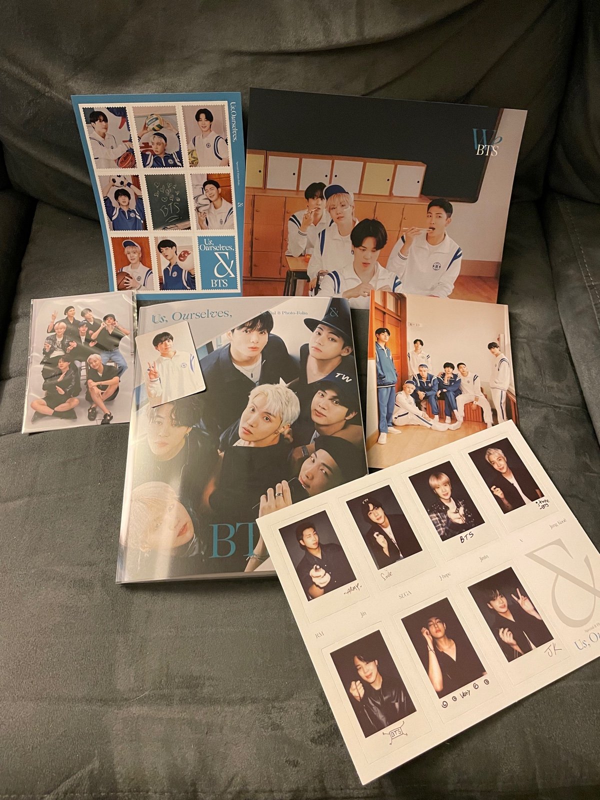 Us, Ourselves and BTS “We” photo-folio with Jung Kook random photocard