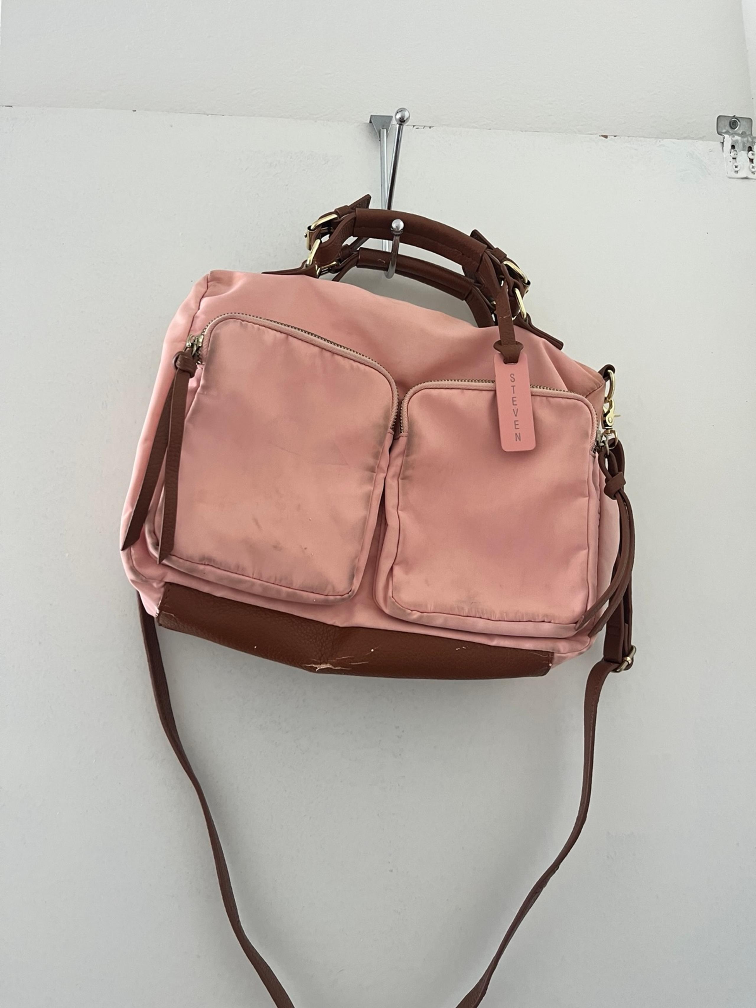 Steven by Steve Madden  Stylish Pink and Brown Baby Bag