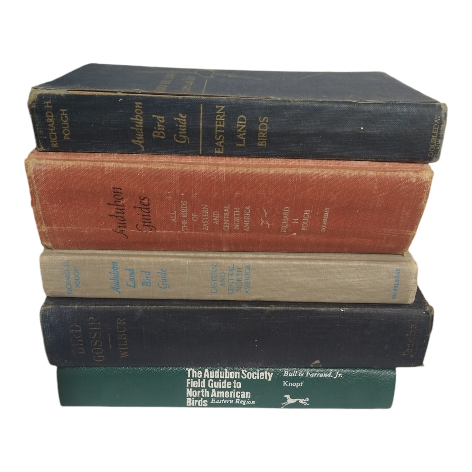 5 vintage bird watching Audubon society books