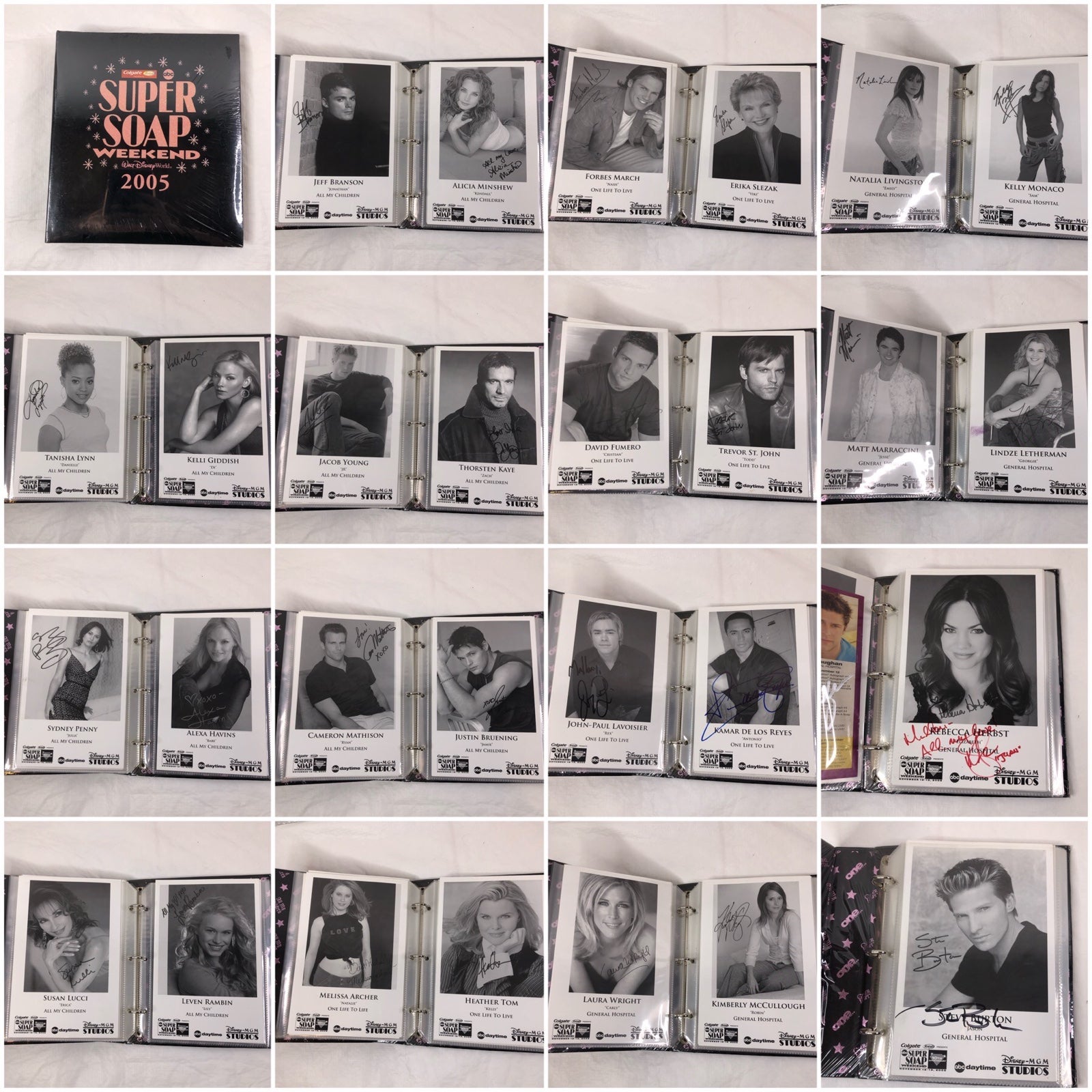 2005 Super Soap Weekend Signed Autographed Photos