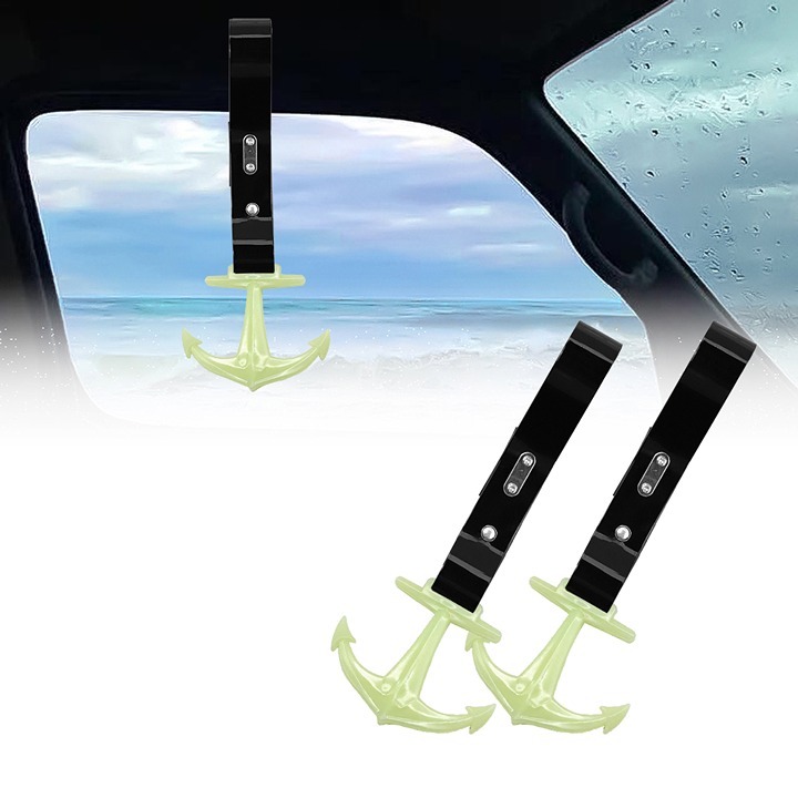 NEW 2PCS ANCHOR ANKER GLOW GREEN JDM TSURIKAWA RING BLACK Handle Strap Drift