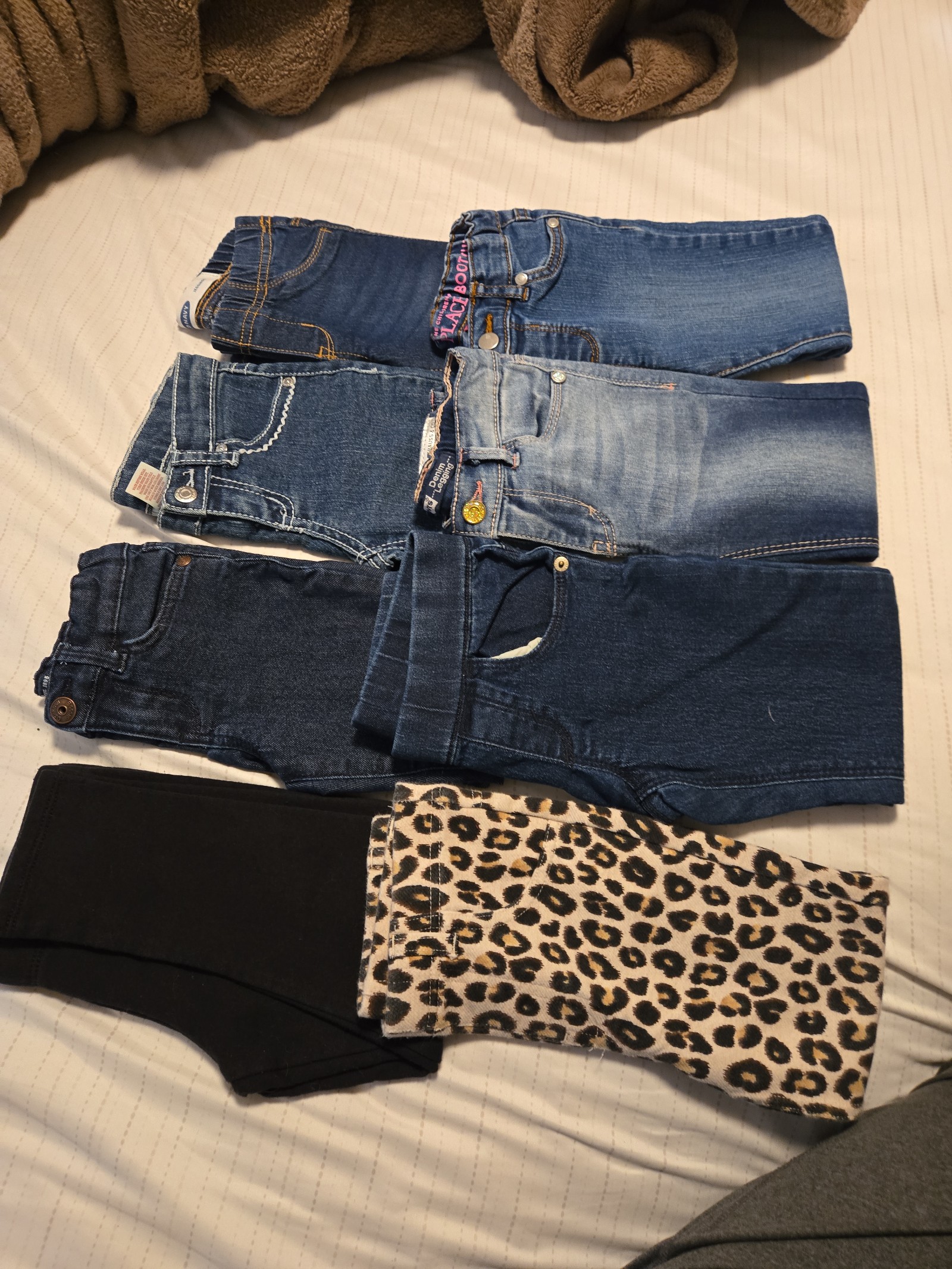 Girls jeggings and jeans