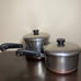 Revere Ware 1801 Copper Bottom 2 qt 3 qt Saucepan Set