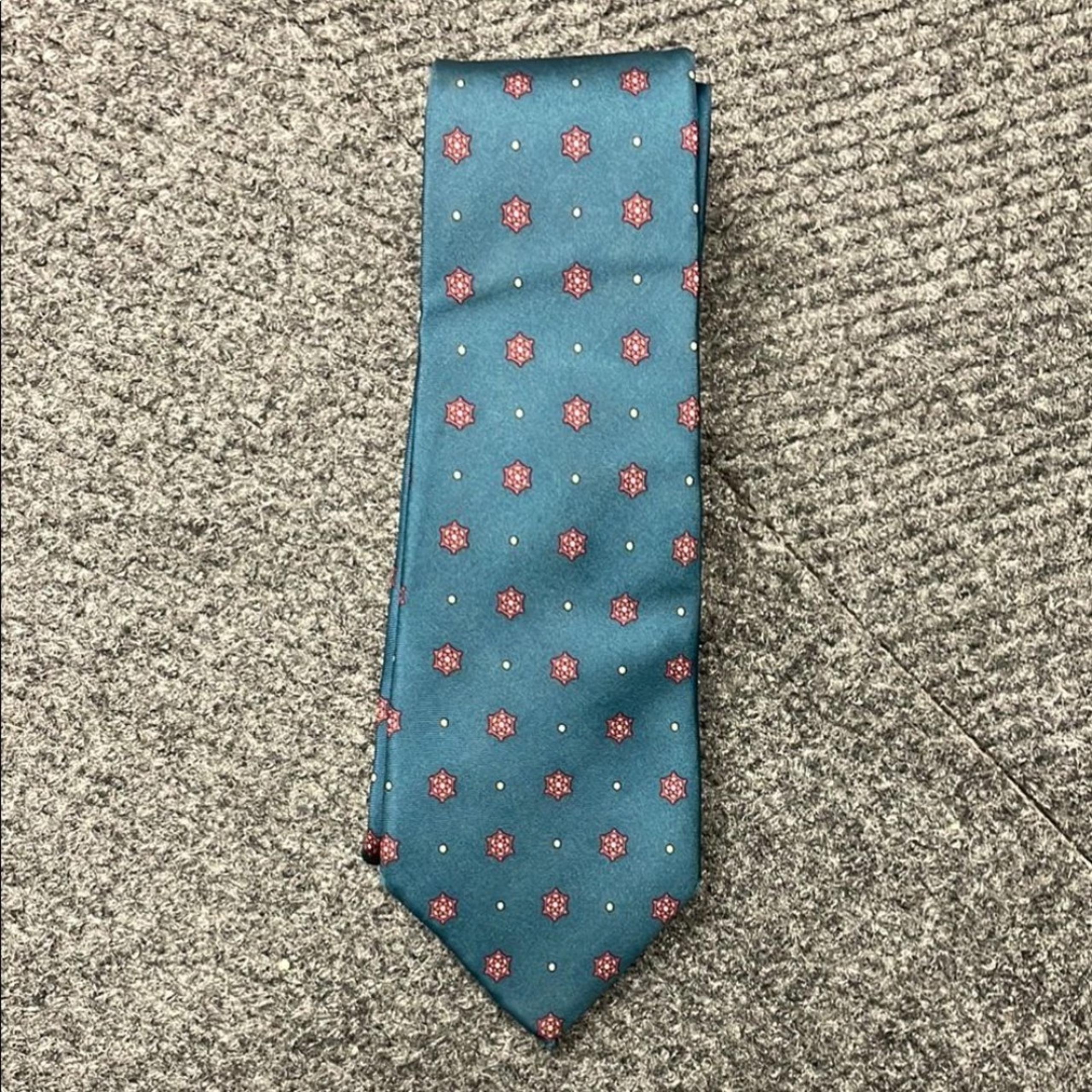 Christian Dior silk tie Green Mens Classic Traditional Quiet Luxury