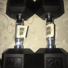 A pair 20 lbs dumbbell