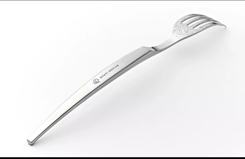 Ryusen Hamono Japanese Damascus Steak Fork Grace Line FR01 SUS304 New