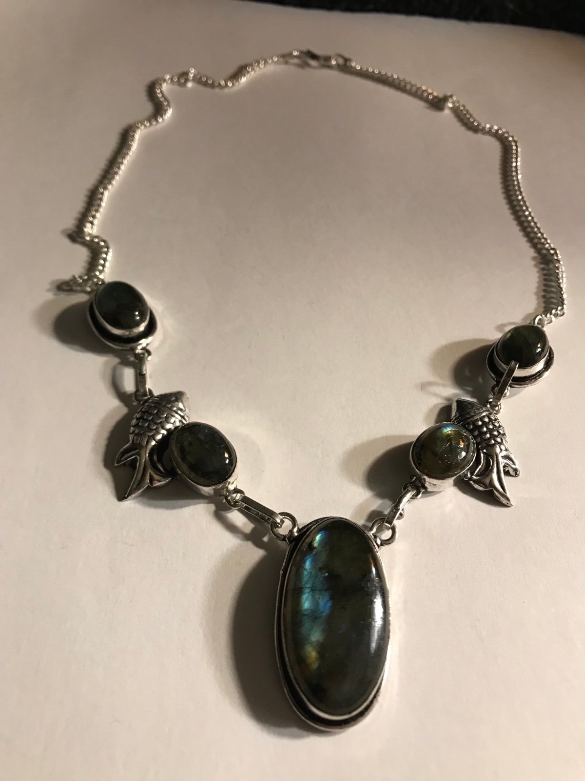 Labradorite 925 Sterling Silver Necklace