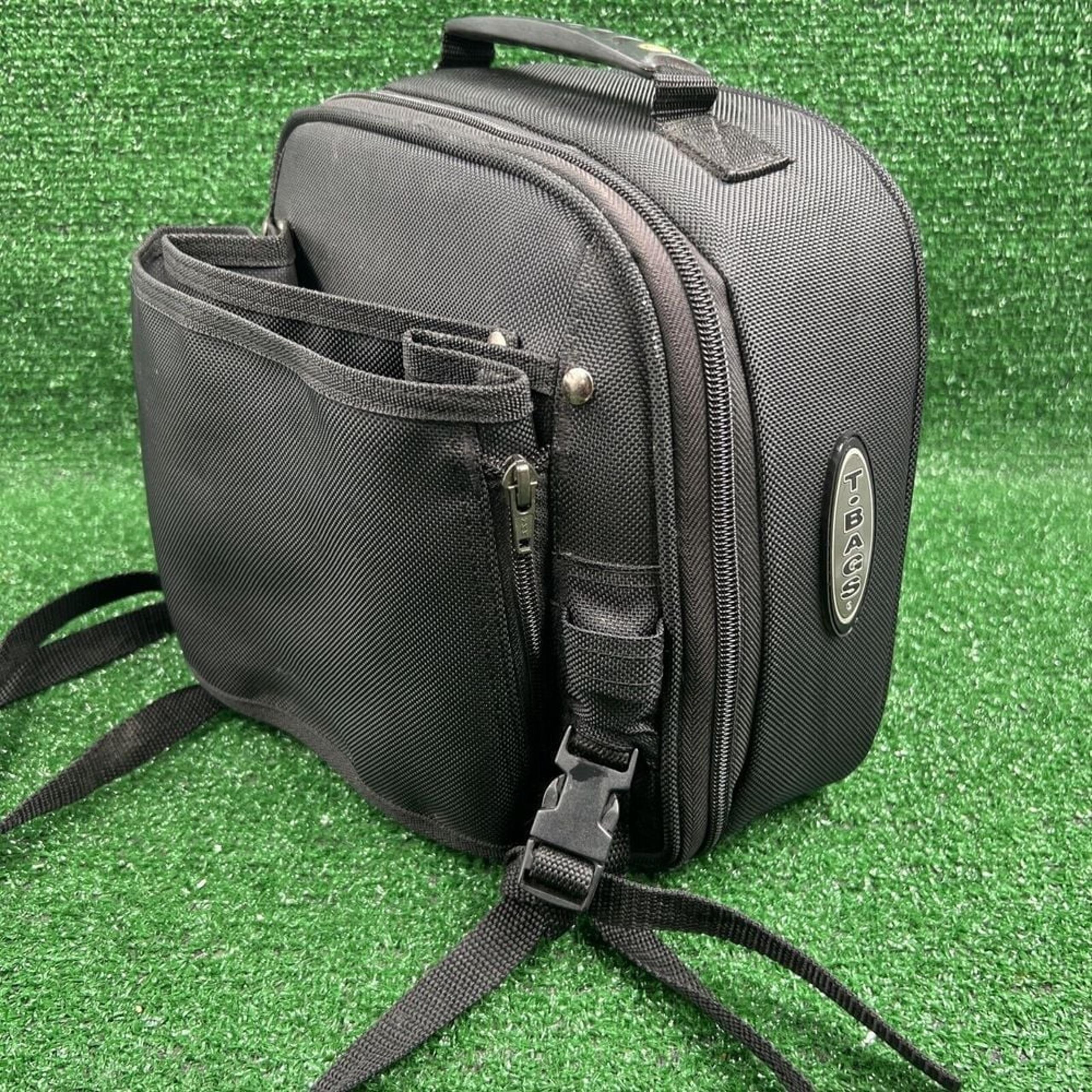 T Bags Large Motorcycle Bag Luggage Suitcase Black Canvas Soft Side