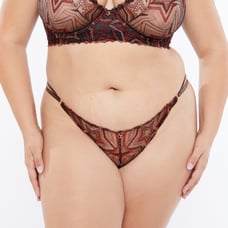 Savage X Fenty Women's SHINING STAR LACE STRING BIKINI 1X NWT