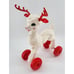 Vintage Empire White Reindeer Pull Toy Blow Mold