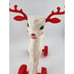 Vintage Empire White Reindeer Pull Toy Blow Mold