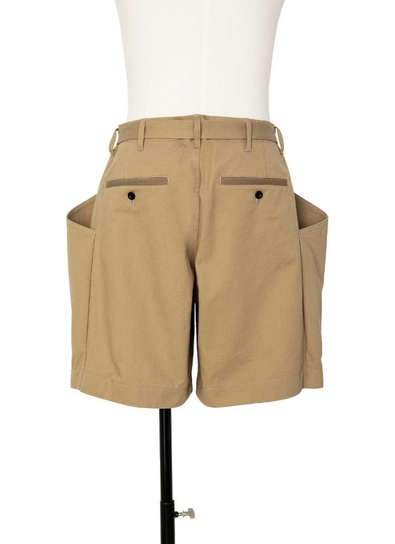 1 SACAI 25SS Cotton Chino Shorts 黒 サカイ