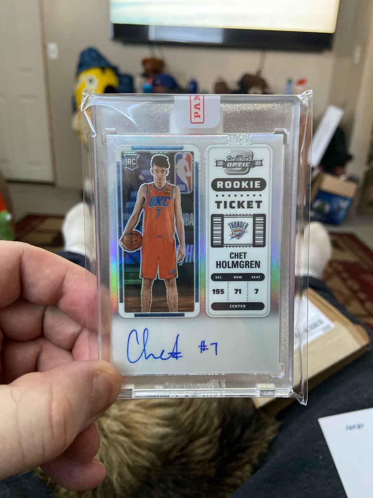 2022 Panini containers, optic basketball, Chet, Holmgren silver auto rookie