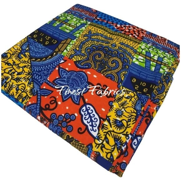 Ankara Fabric African Fabric Ankara Fabric 6 yards 100% Cotton Fabric