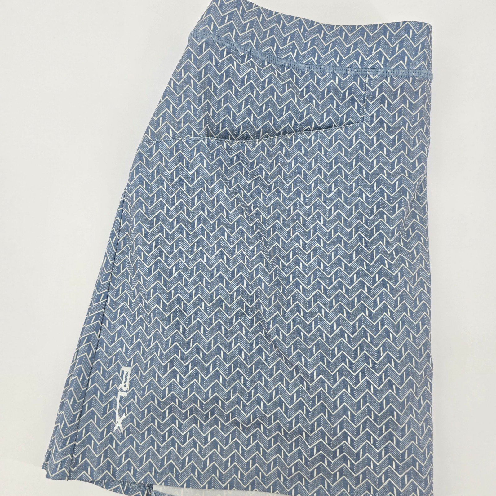 RLX Ralph Lauren Pleated Stretch 14” Golf Skort Size S Athleisure Light Blue