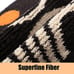 Bathroom Rugs Non-Slip Abstract Bath Rugs Microfiber Black Washable, 16 x24