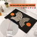 Bathroom Rugs Non-Slip Abstract Bath Rugs Microfiber Black Washable, 16 x24
