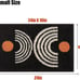 Bathroom Rugs Non-Slip Abstract Bath Rugs Microfiber Black Washable, 16 x24