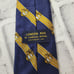 Vintage London 400 USMC Eagle Globe & Anchor Stripe Navy Gold Neck Tie 100% Silk