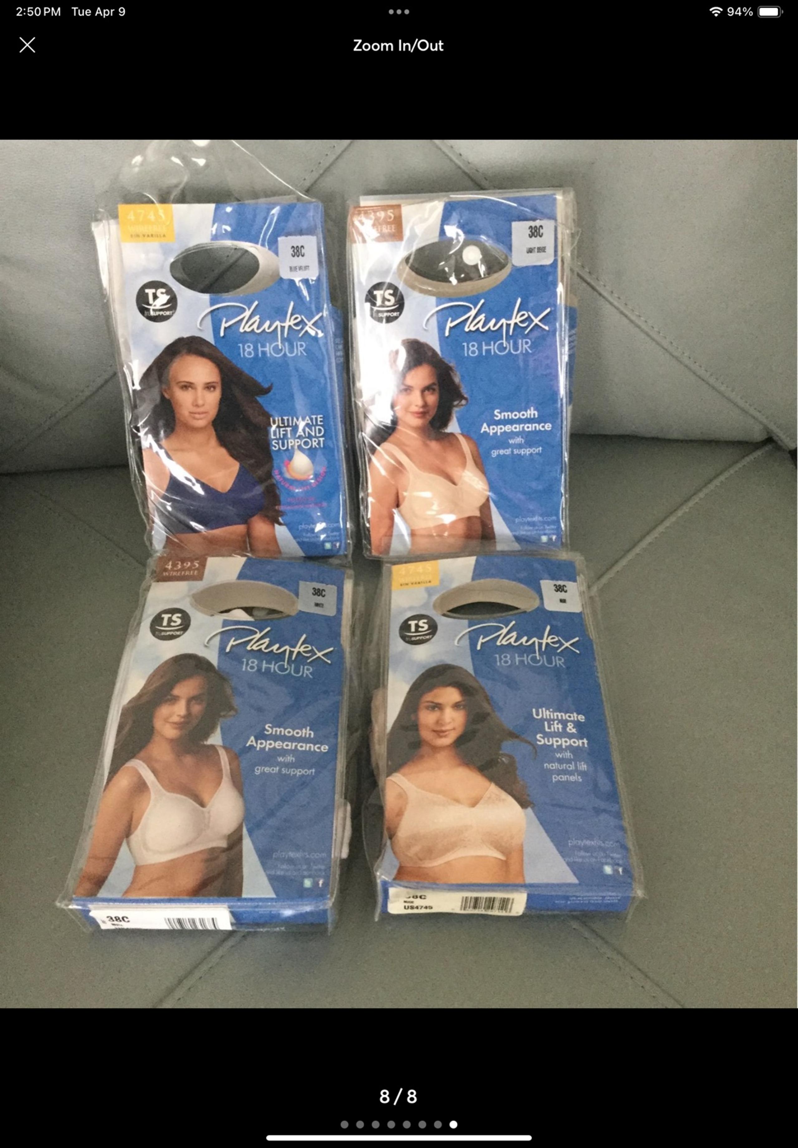 Playtex 18 Hour  4 Bra 38 C woman clothings under garment