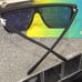 Quay Australia Nightfall 52MM Shield Unisex Sunglasses- Matte Black/Pink