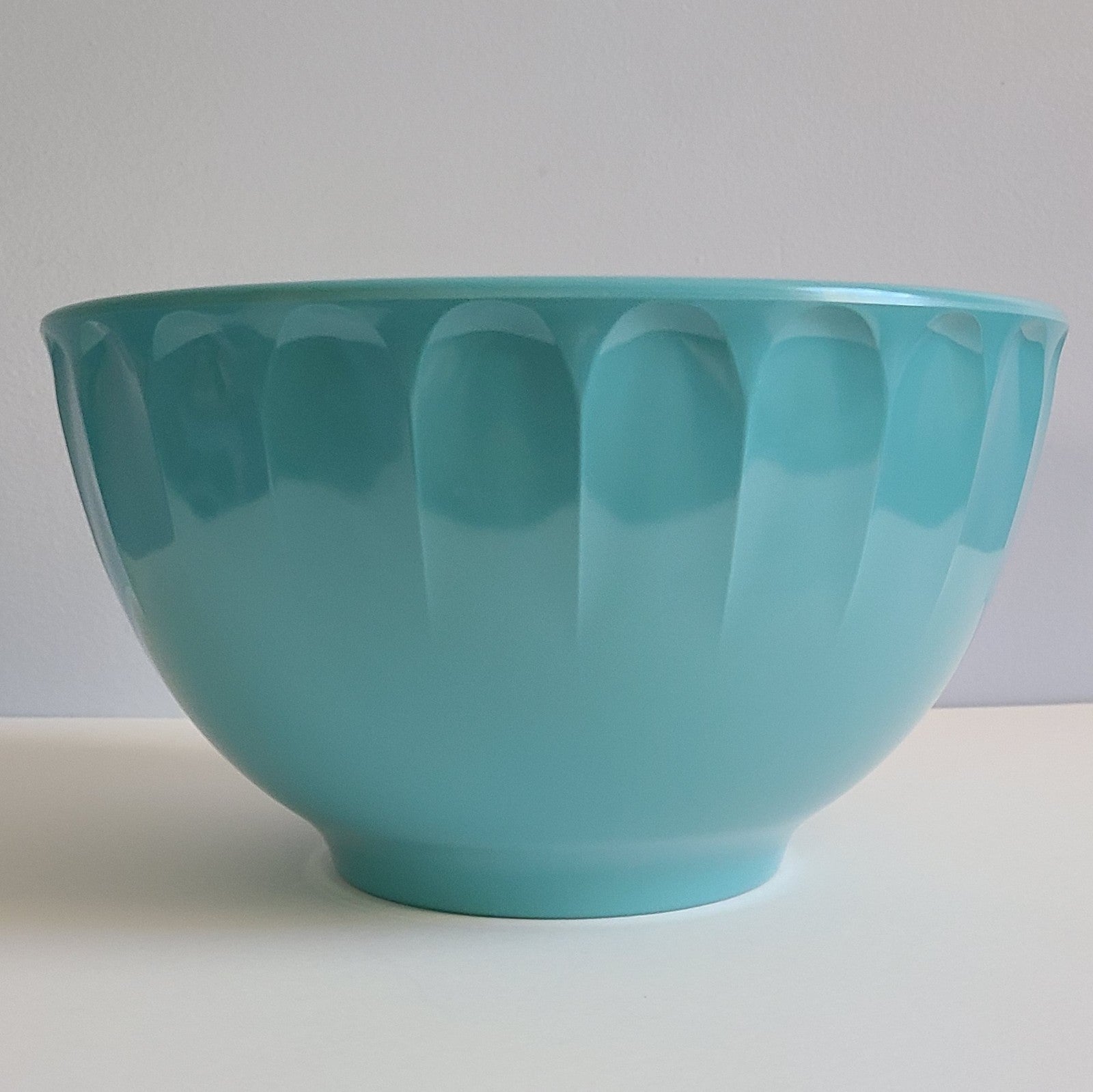 NEW 511C 4Q Vintage MidCen Atomic Turquoise Boontonware Thumbprint Mixing Bowl