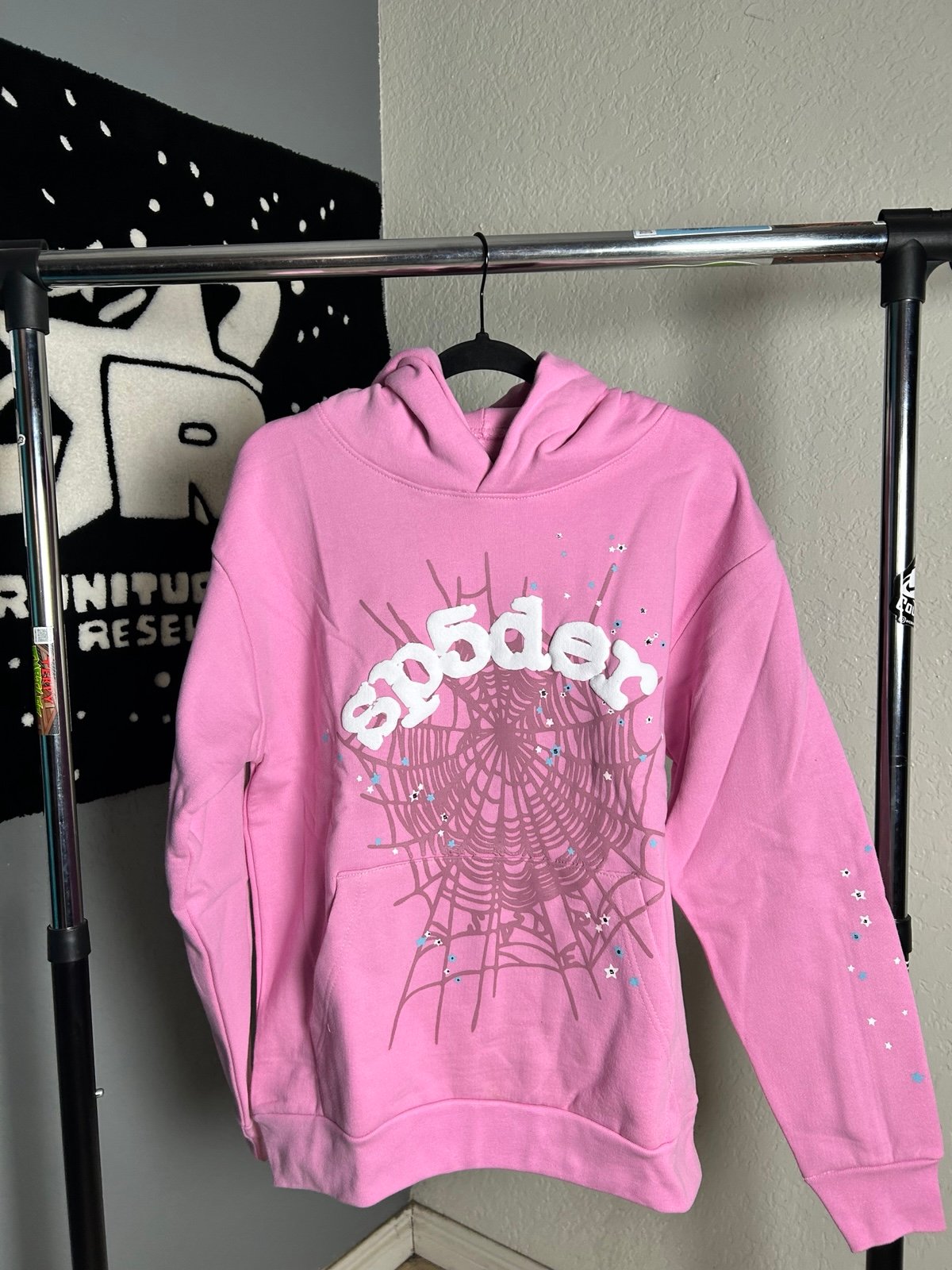 Sp5der OG Web “Pink” Hoodie