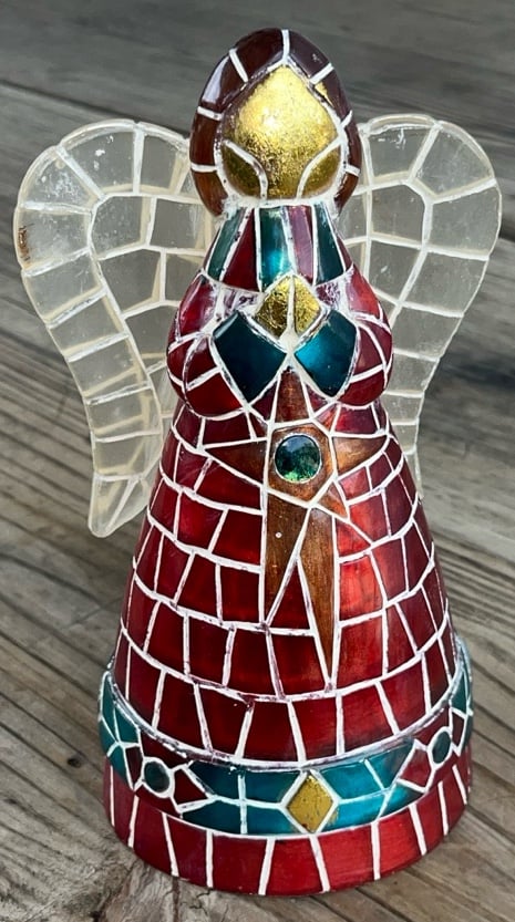 Vintage Mosaic Tile Angel 9”