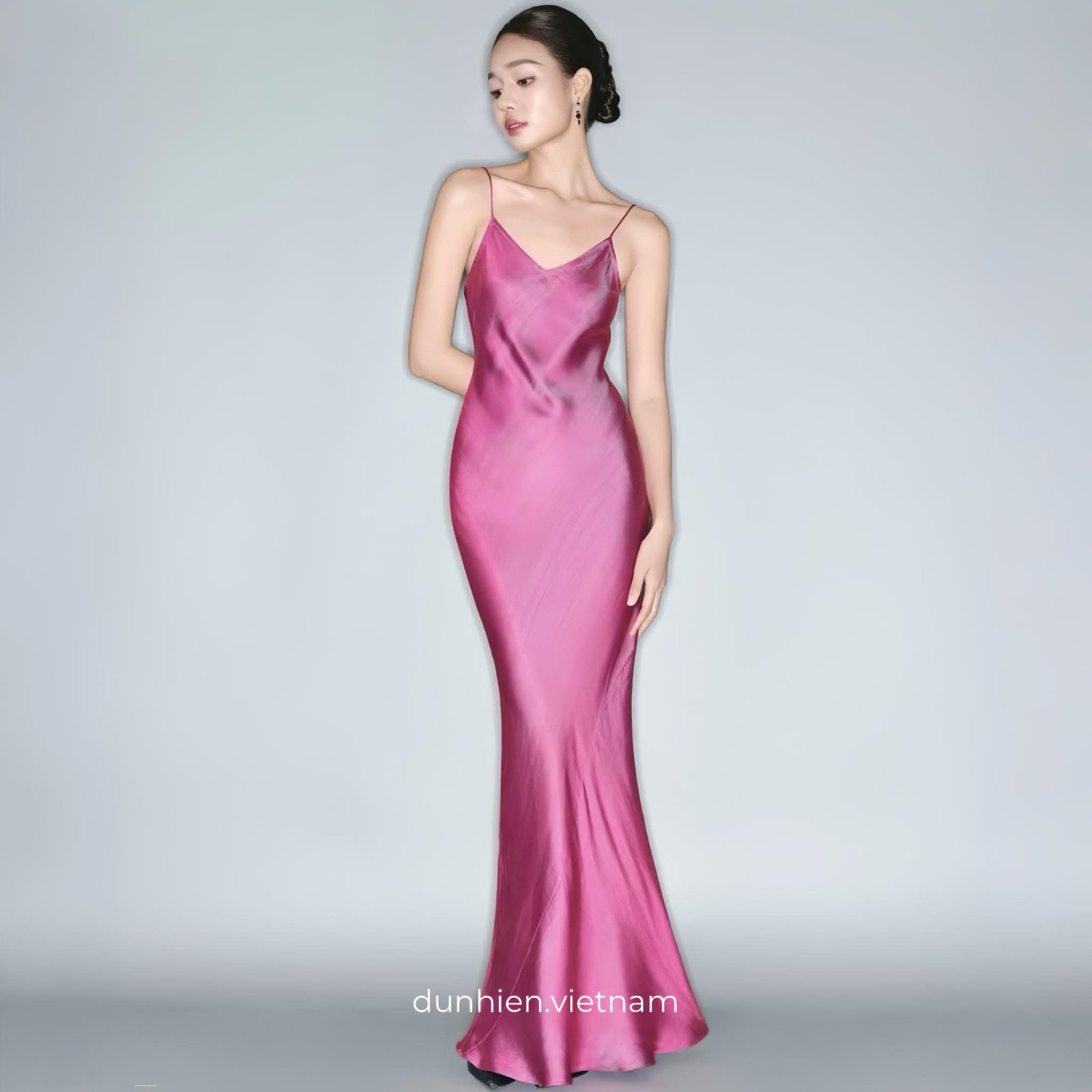 Pink Silk Dress