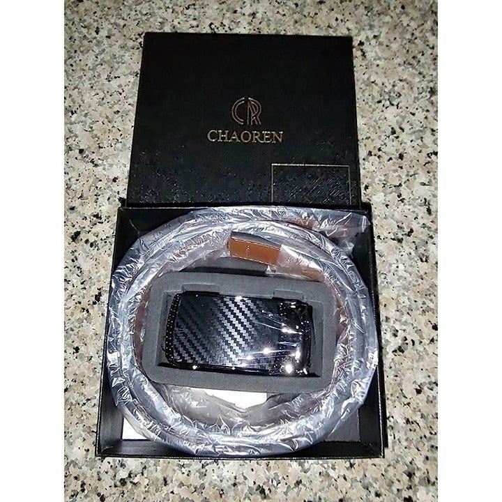 Men's Dress Belt Leather Ratchet for Casual Jeans